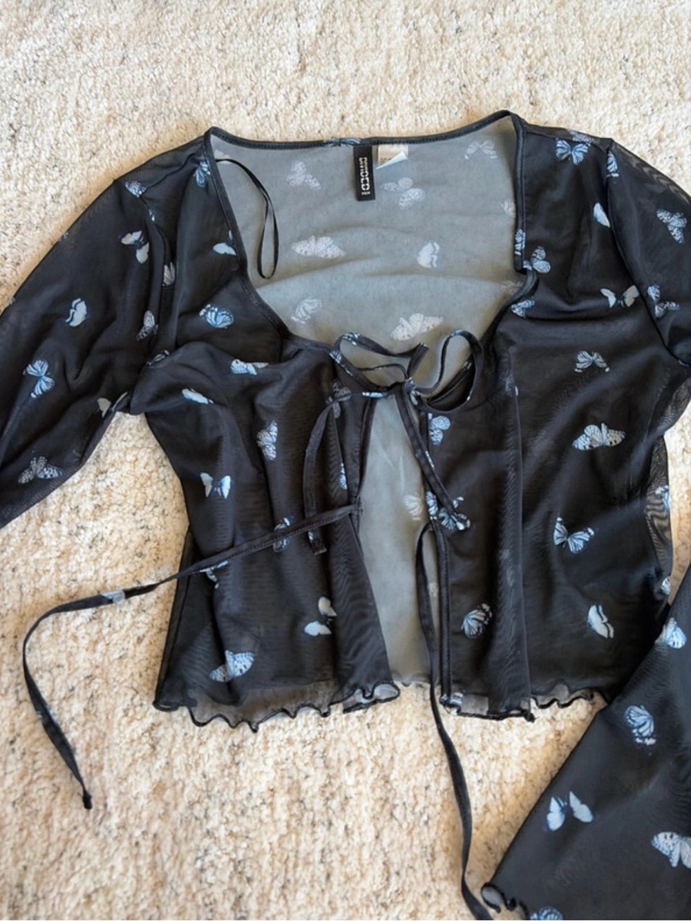 Open Front Blouse - Picture 4 of 6